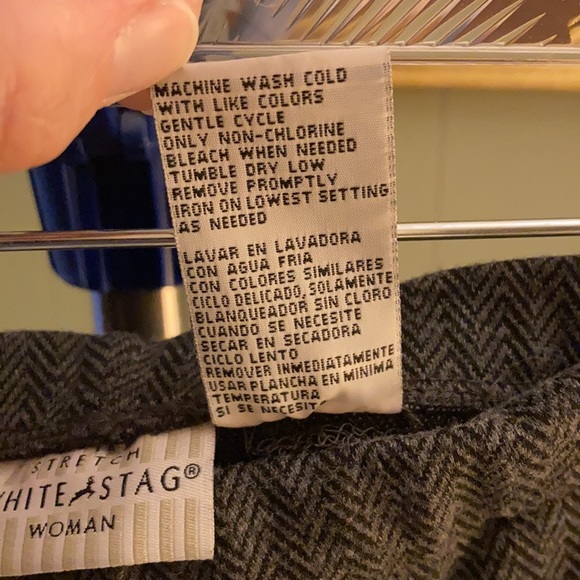 White Stag Woman herringbone pattern pants 18W/20W - Picture 5 of 8